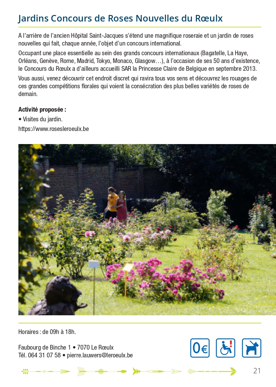Jardin Concours de Roses Nouvelles du Roeulx