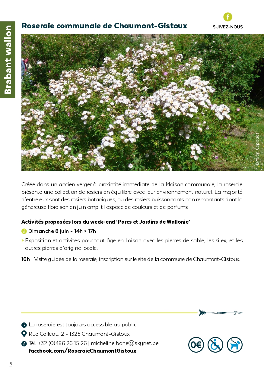 Roseraie communale de Chaumont-Gistoux